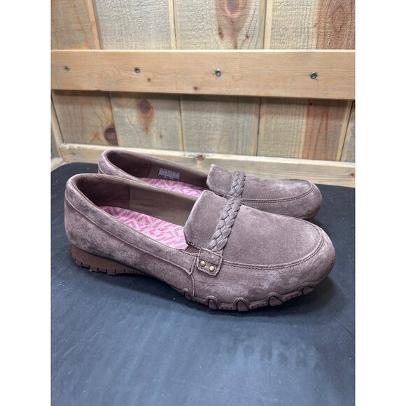 Skechers Womens Brown Loafers Size 9.5 Wide 9W - Picture 1 of 8